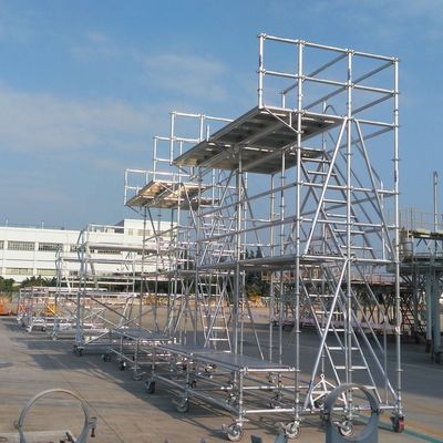 良い価格 オーダーメイド アルミニウム モバイル スキャフォルド タワー 航空産業用 軽量 オンライン
