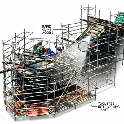良い価格 塗装・装飾用アルミニウム製足場タワー 2.5m 拡張プラットフォーム 飛散防止シールドシステム プロフェッショナル オンライン